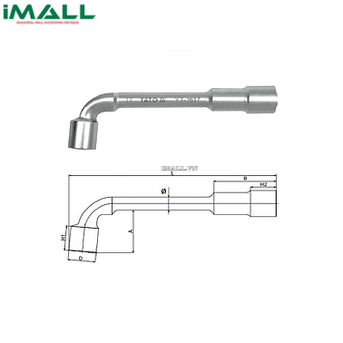 Cờ lê điếu chữ L 2 đầu lục giác Yato YT-1646 (26mm)