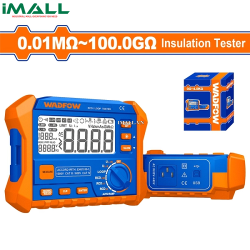 Thiết bị kiểm tra dòng rò RCD/LOOP (0.1~100Ω) Wadfow WDM9506