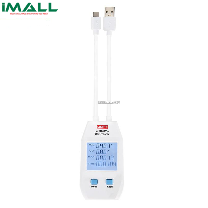 UNI-T UT658DUAL USB Tester (24V, 5A, 99999mAh)