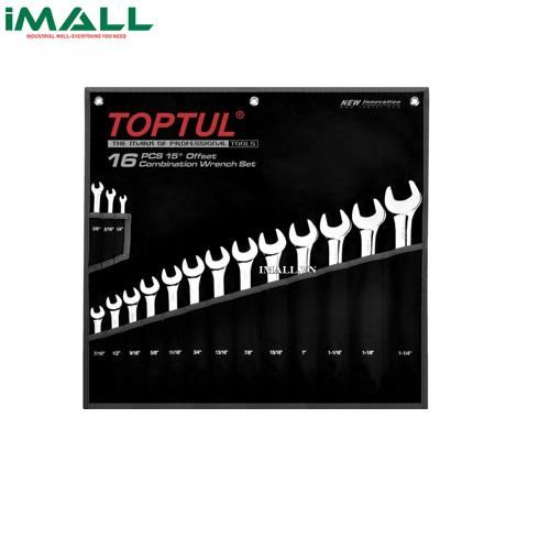Bộ cờ lê vòng miệng 16 món (ACAB: 1/4 ~ 1-1/4") Toptul GPBB1601