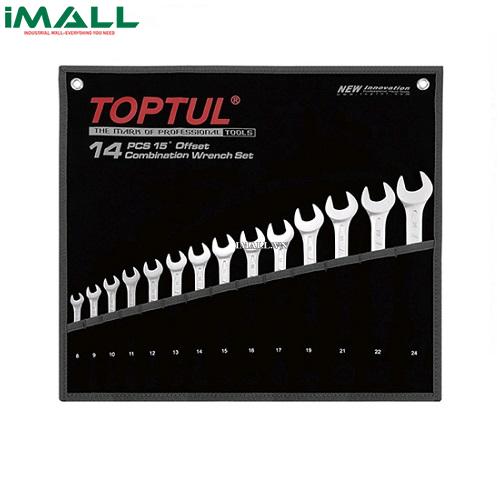 Bộ cờ lê vòng miệng mờ 8 món (AAEB: 10~19mm) TOPTUL GPAB0802