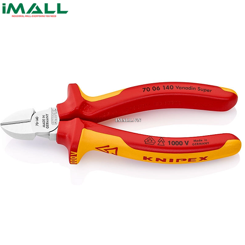 Kìm Cắt cách điện 1000V (140mm) Knipex 70 06 140