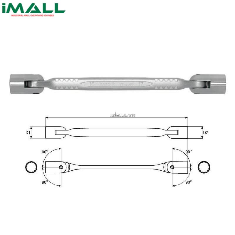Cờ lê 2 đầu điếu Yato YT-4961 (8x9mm)