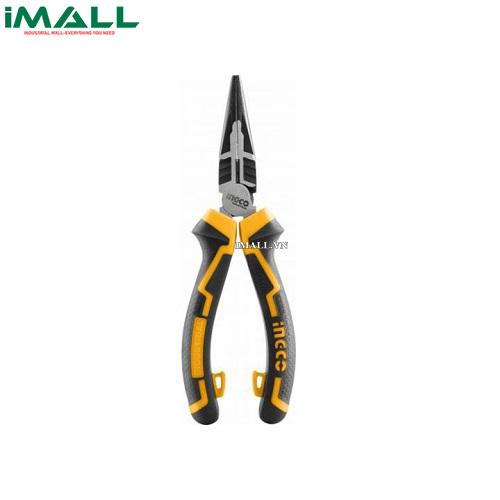 Kìm mũi nhọn mỏ dài cao cấp (8") INGCO HHLNP28200