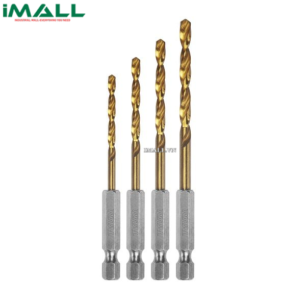 Bộ mũi khoan kim loại đuôi lục giác 4 chi tiết Total TACSD4041