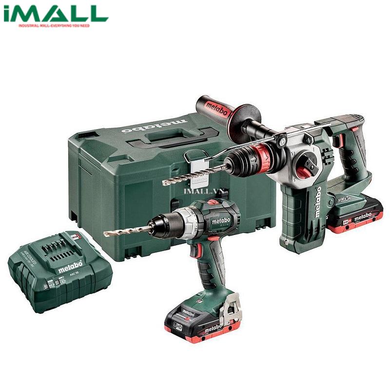 Bộ máy khoan búa + máy bắt vít không dây METABO COMBO SET 2.1.12 18 V BL LIHD (SBLTBL+SSDBL ) 685124000