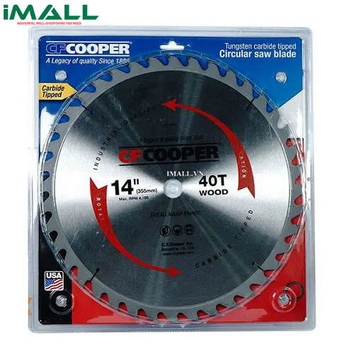 Lưỡi cưa gỗ 355mm x 40T CFCooper SW14040