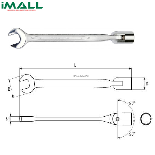 Cờ lê miệng điếu Yato YT-4955 (14mm)