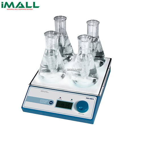 Máy khuấy từ 4 vị trí WITEG MS-MP4 (0.5L/vị trí; 80 ~ 1200 rpm) (DH.WMS03036)