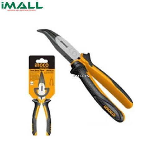 Kìm mũi nhọn cong (6") INGCO HBNP28160
