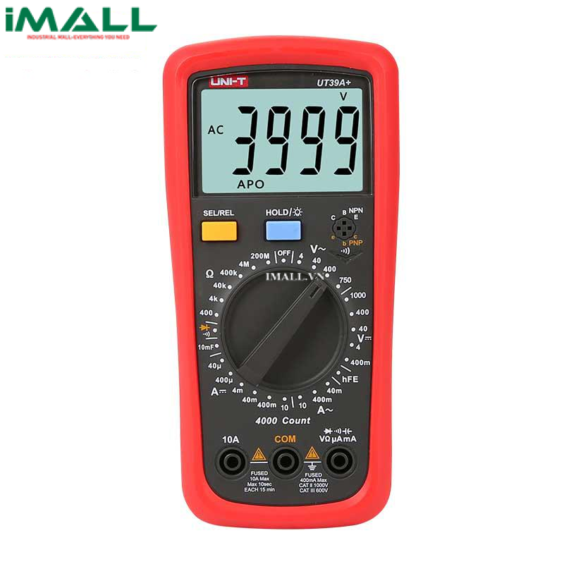 UNI-T UT39C+ Digital Multimeter (1000V,10A, ±0.5%)