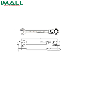 Cờ lê vòng miệng tự động lắc léo Yato YT-1680 (14mm)