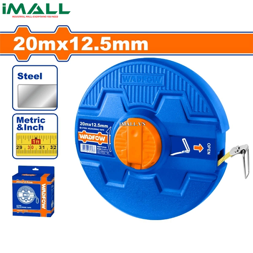 Thước kéo thép nền vàng 20x12.5mm Wadfow WMT3520