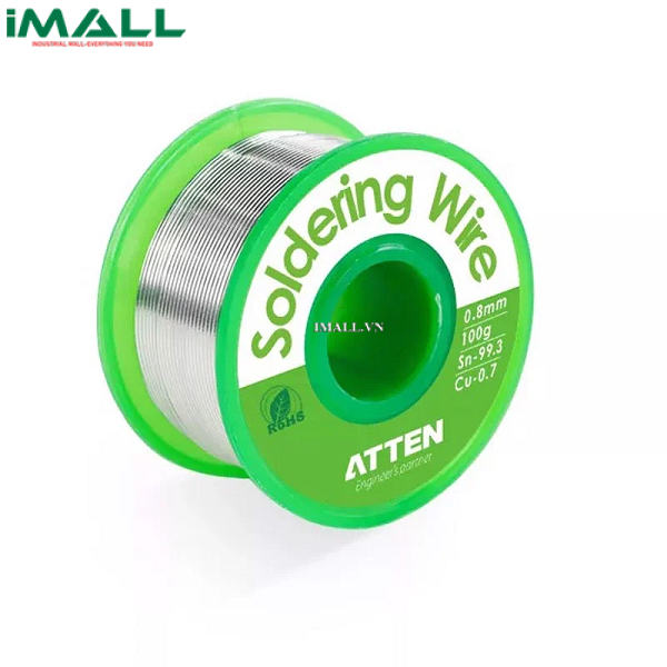 Cuộn thiếc hàn Lead-Free ATTEN SN99.3 CU0.7 0.8mm (100g) ACF030534