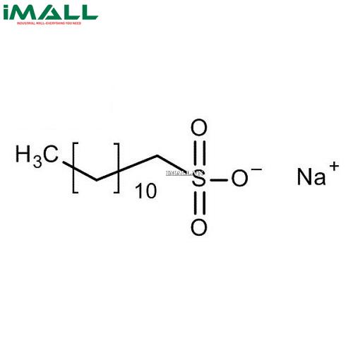 Hóa chất Sodium 1-Dodecanesulfonate để kiểm tra tính chất hoạt động bề mặt (C12H25NaO3S, Chai thủy tinh 5g) Merck 1121460005