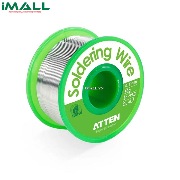 Cuộn thiếc hàn Lead-Free ATTEN SN99.3 CU0.7 0.5mm (50g) ACF030539