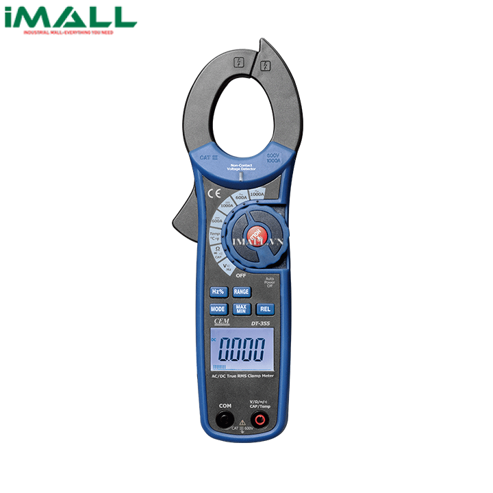 Ampe kìm AC/DC CEM DT-356 (AC/DC-1000A/600V, AC True RMS)