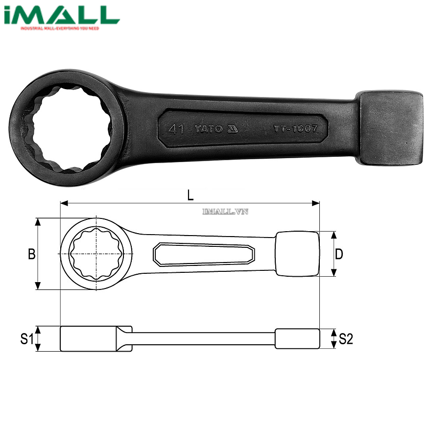 Cờ lê vòng đóng Yato YT-1602 (27mm)