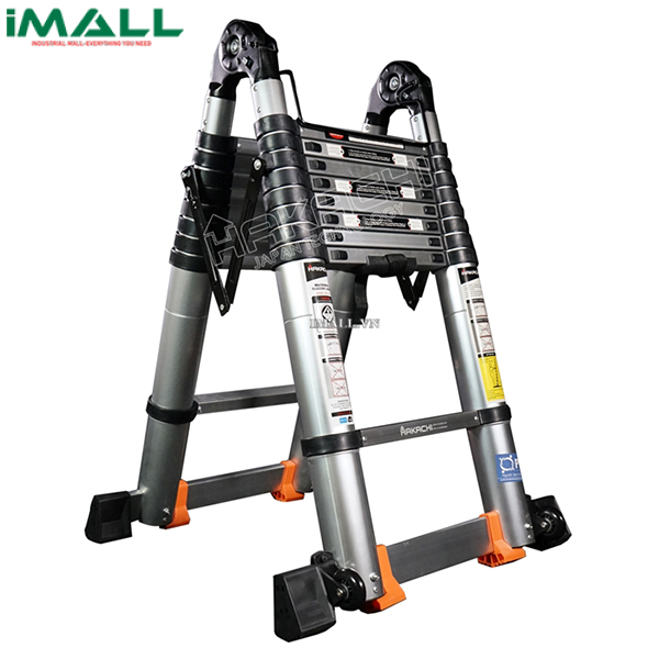 Thang nhôm rút chữ A Hakachi HM-14CP (4.4m)