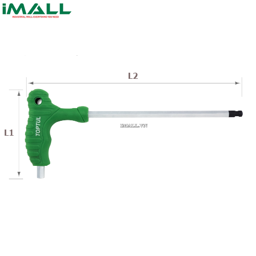 Lục giác L 1 đầu bi 6mm TOPTUL AGCA0621