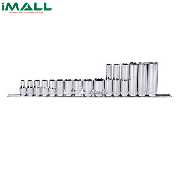 Bộ đầu tuýp 16 chi tiết (hệ mét) SATA 09520 (1/2")