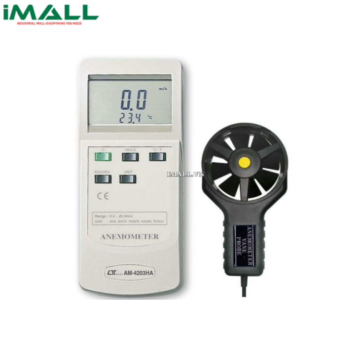 Máy đo tốc độ gió, nhiệt độ LUTRON AM-4203H (0.4 - 25.0 m/s)