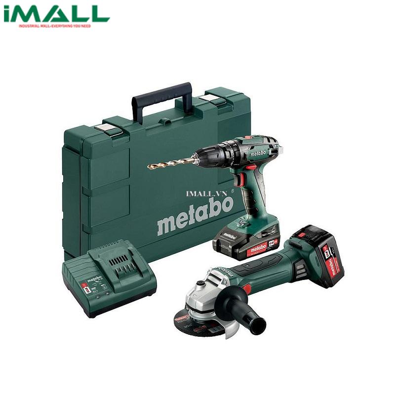 Bộ máy khoan, máy mài không dây METABO COMBO SET 2.4.4 18 V (SB18+W18) 685089000