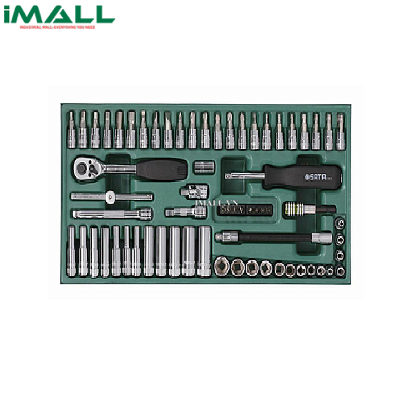 Bộ khay cần-đầu tuýp 66 chi tiết  (1/4") SATA 09901