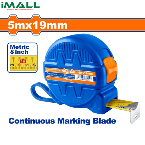 Thước kéo thép nền vàng 5x19mm Wadfow WMT4320