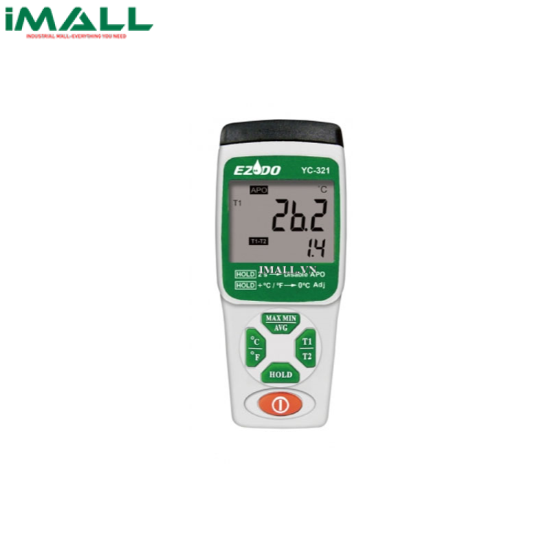 Máy đo nhiệt độ loại K cầm tay EZDO YC-321 (2 kênh, -200°C to +1372°C)