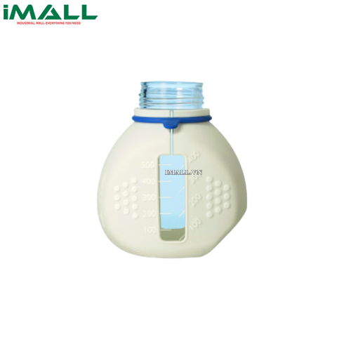 Vỏ ngoài chai trung tính TILT 500ml, bằng silicone trắng kèm 4 vòng cổ (xanh, vàng, cam hồng) Duran 292435601
