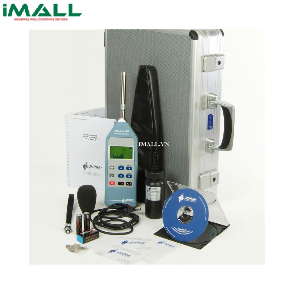 Bộ Kit đo độ ồn Realtime Pulsar 33K (Class 1, 22-137dB(A), Octave Band , dataloger, kèm bộ hiệu chuẩn)