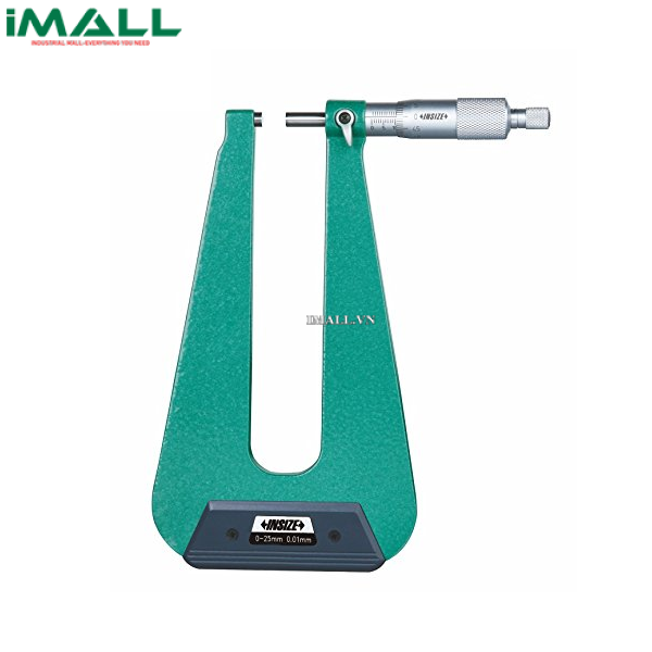 Panme đo độ dày tấm kim loại cơ khí INSIZE 3239-253S (0-25mm; loại C)