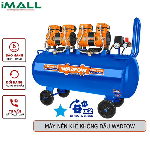 Máy nén khí (không dầu) 2400W-100L Wadfow WAP2R41