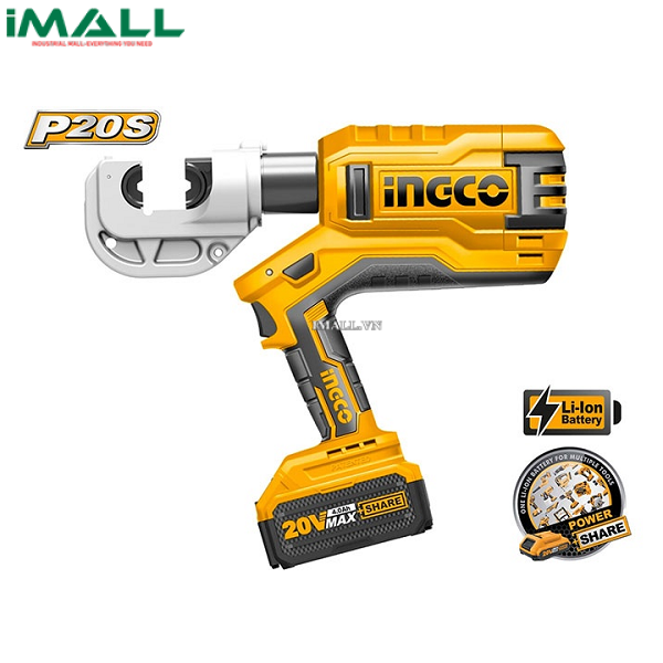 Máy ép cos thủy lực dùng pin Ingco CTLI2002 (20V)