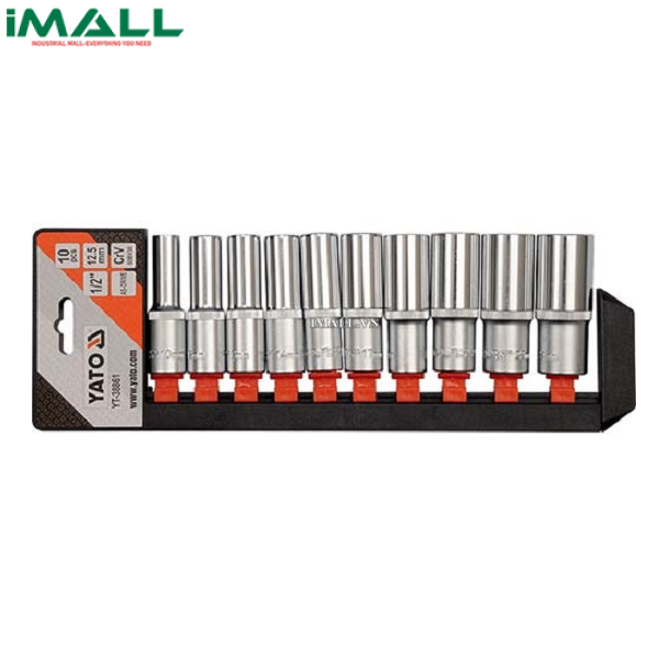 Bộ đầu tuýp 10 chi tiết Yato YT-38861 (1/2")
