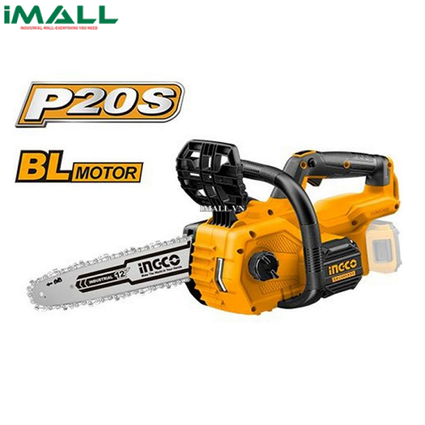 Máy cưa xích không chổi than dùng pin Ingco CGSLI20128 (20V)