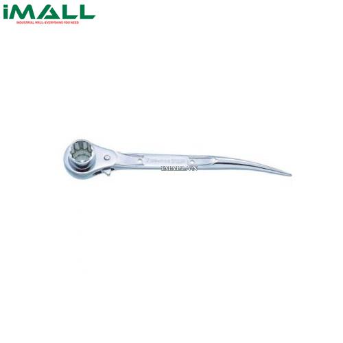 Cờ lê 2 đầu tuýp đuôi chuột cong ngắn không gỉ 17x21mm Top KOGYO SRM-17X21S