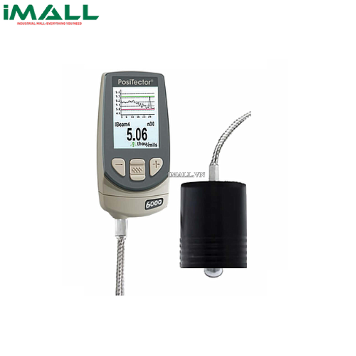 Máy đo độ dày lớp phủ DeFelsko PosiTector 6000 FHXS3 (0 - 10,000 µm, từ tính, vẽ đồ thị, 250 độ C)