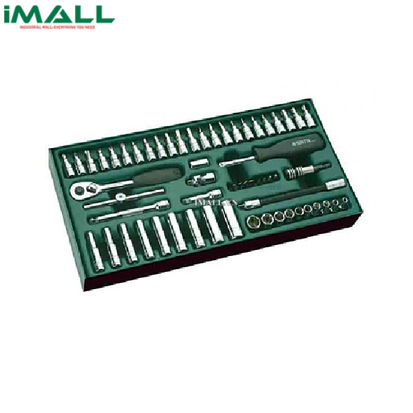 Bộ khay cần-đầu tuýp hệ inch 59 chi tiết 1/4" SATA 09919