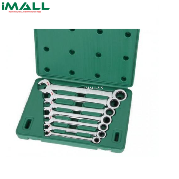 Bộ cờ lê vòng miệng tự động 7 chi tiết (hệ inch) SATA 08020 (5/16~3/4")