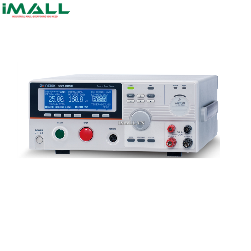 Máy kiểm tra nối đất AC GW INSTEK GCT-9040 (40A, 1.0mΩ ~ 650.0mΩ)