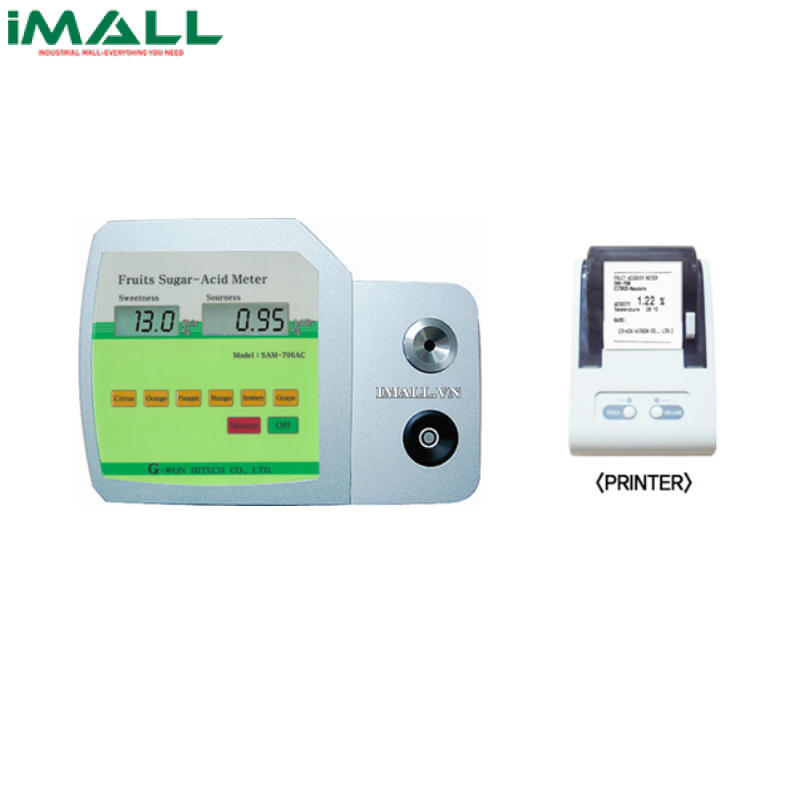 Máy đo độ ngọt và độ axit trái cây G-won SAM-706AC (0~ 35.0% Brix/ 0~ 3.50% Acid)
