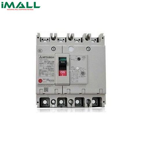 CB khối chống giật ELCB Mitsubishi NV125-SEV 4P 125A (36kA 1.2.500mA)