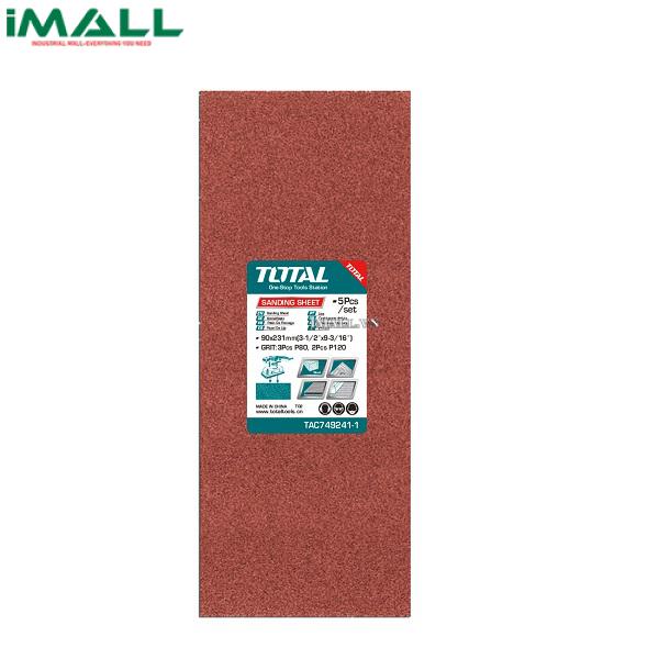 Giấy chà nhám hình chữ nhật dùng cho máy TF1301826 Total TAC749241-1(90x231mm)