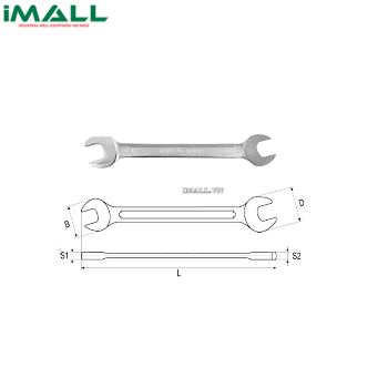 Cờ lê 2 đầu miệng loại dài hệ mét Yato YT-0109 (8x9mm)