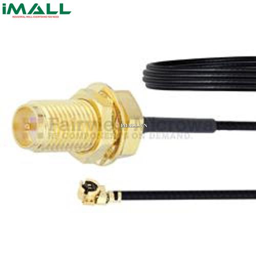 Cáp RP SMA Female Bulkhead- UMCX 2.5 Plug Fairview FMCA1017 (1.13mm Coax; 6 GHz )
