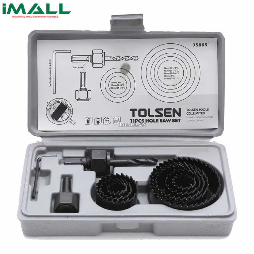 Bộ 11 vòng khoét lỗ Tolsen 75865