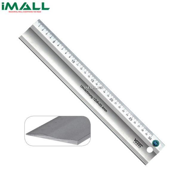 Thước nhôm kỹ thuật cạnh thẳng với góc đo xiên Vogel 1795300100 (1000mm)