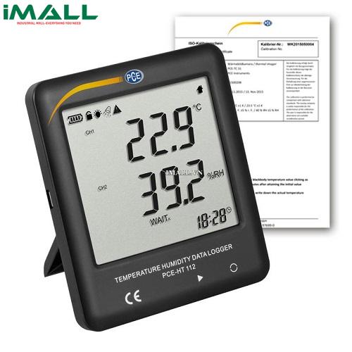 Nhiệt ẩm kế (-30~65 ° C;-40~125 ° C; 0~100% RH, kèm Certificate ISO) PCE HT 112-ICA